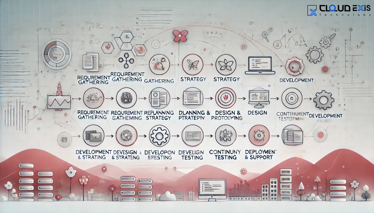 Cloudexis Agile Development process illustration